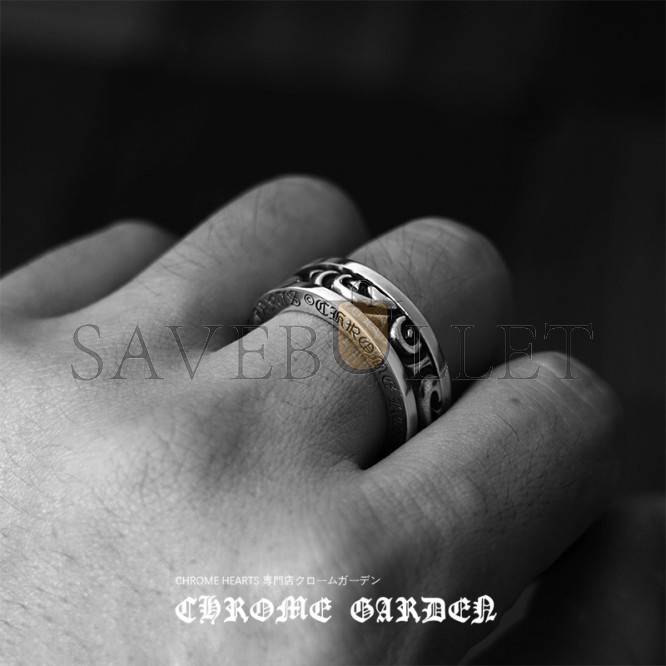 CHROME HEARTS SCROLL SPINNER RING CHROME HEARTS SCROLL SPINNER RING