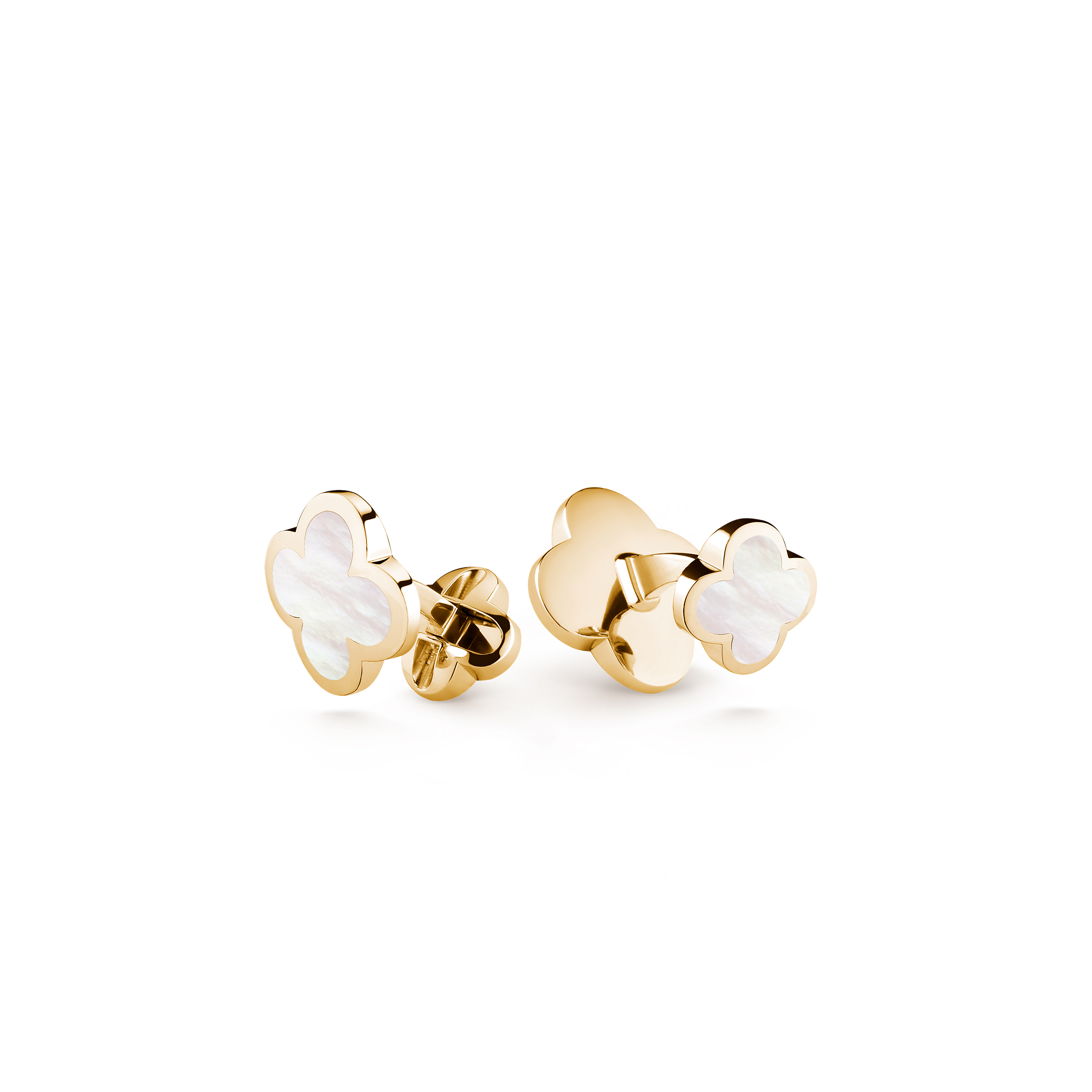 VAN CLEEF ARPELS ALHAMBRA CUFFLINKS - YELLOW GOLD, MOTHER-OF-PEARL VCARC95000 VAN CLEEF ARPELS ALHAMBRA CUFFLINKS - YELLOW GOLD, MOTHER-OF-PEARL VCARC95000