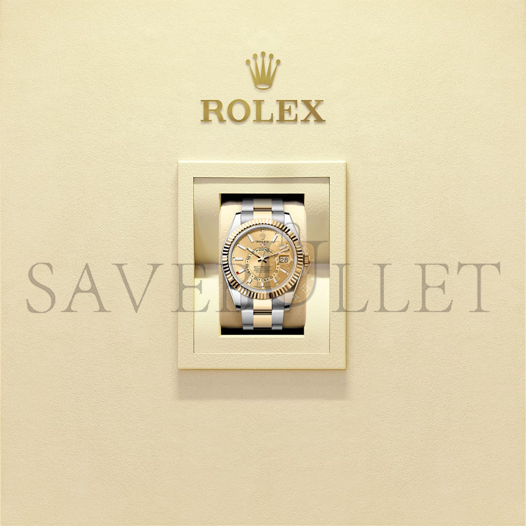 ROLEX SKY-DWELLER 42 MM, OYSTERSTEEL AND YELLOW GOLD WATCH 336933