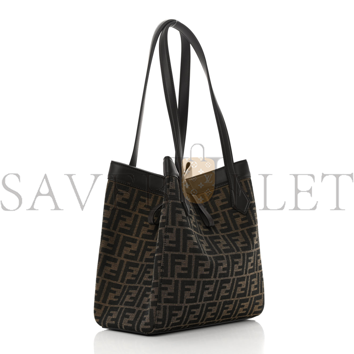 FENDI FABRIC JACQUARD VITELLO GRACE FF 1974 MEDIUM FENDI ORIGAMI TOBACCO MORO EBANO (27*26*15cm) FENDI FABRIC JACQUARD VITELLO GRACE FF 1974 MEDIUM FENDI ORIGAMI TOBACCO MORO EBANO (27*26*15cm)
