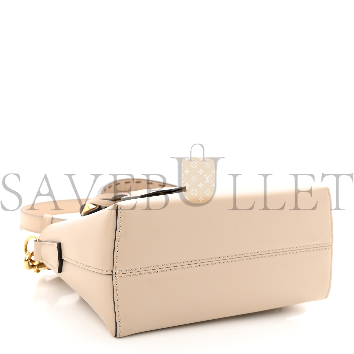 FENDI VITELLO KING LOGO EMBOSSED MINI BY THE WAY BOSTON BAG NUVOLA (19*13*9cm) FENDI VITELLO KING LOGO EMBOSSED MINI BY THE WAY BOSTON BAG NUVOLA (19*13*9cm)
