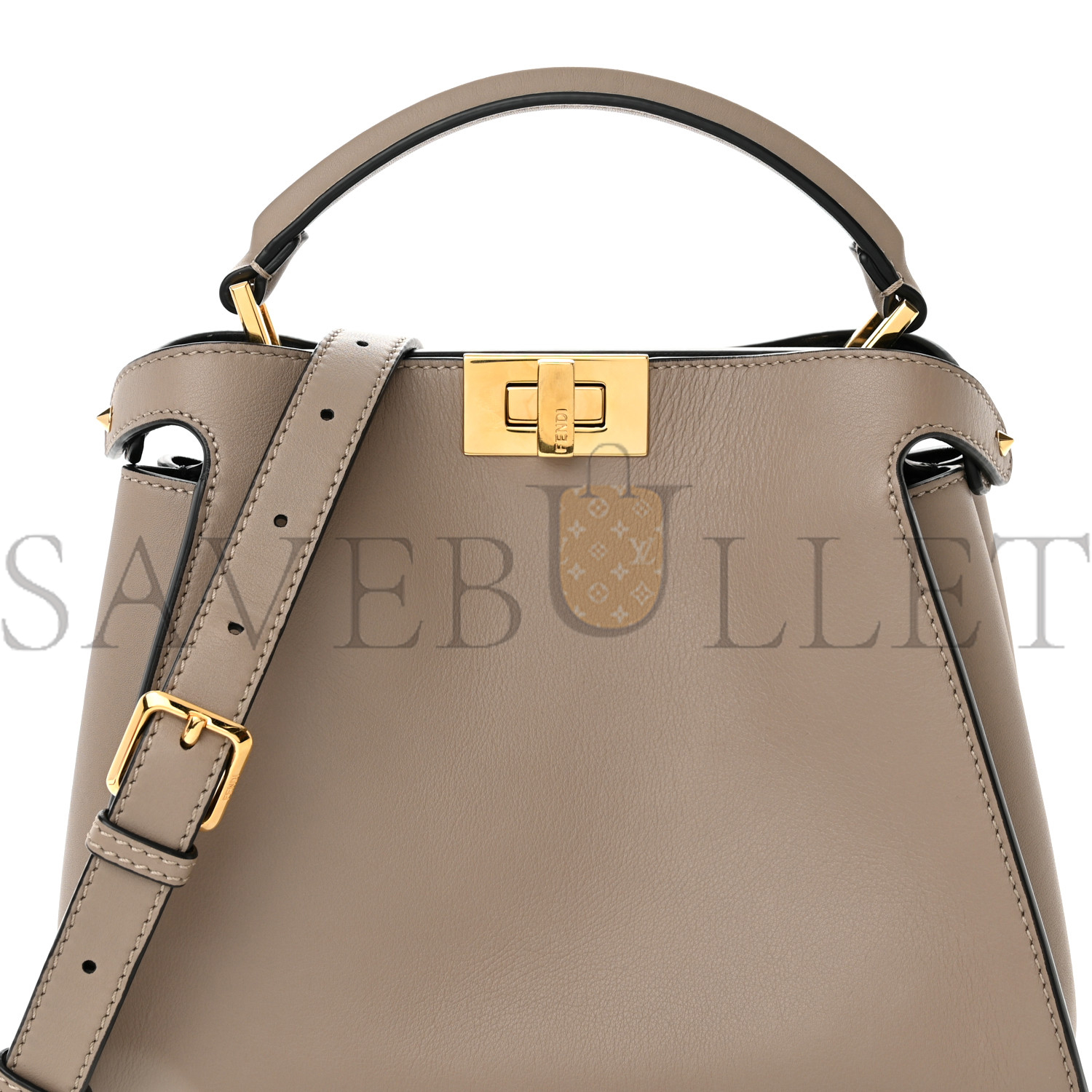 FENDI VITELLO TAHITI BURRO MEDIUM PEEKABOO ICONIC ESSENTIALLY SATCHEL TORTORA BLACK (27*21*12cm) FENDI VITELLO TAHITI BURRO MEDIUM PEEKABOO ICONIC ESSENTIALLY SATCHEL TORTORA BLACK (27*21*12cm)