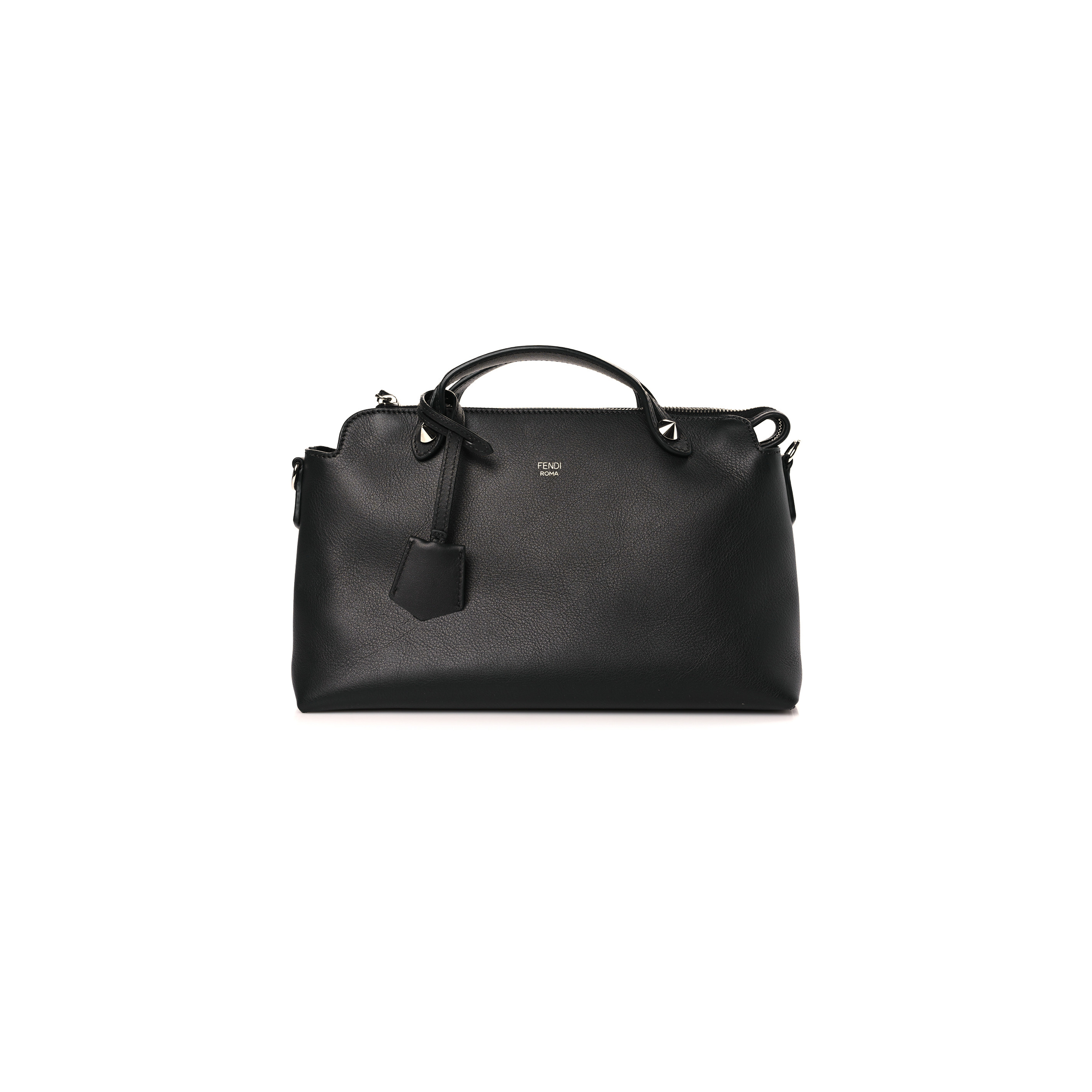 FENDI VITELLO DOLCE MEDIUM BY THE WAY BOSTON BAG BLACK (28*18*12cm) FENDI VITELLO DOLCE MEDIUM BY THE WAY BOSTON BAG BLACK (28*18*12cm)