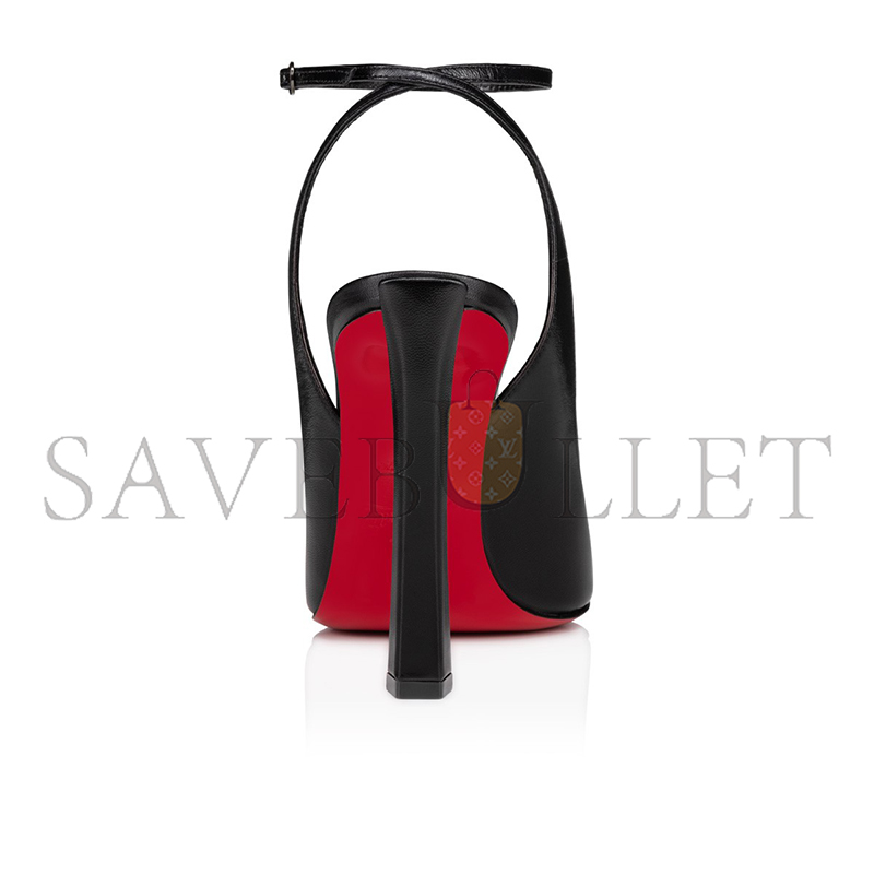CHRISTIAN LOUBOUTIN CONDORA STRAP 100 MM STRAPPY PUMPS-LEATHER-BLACK-WOMEN 3230741B439