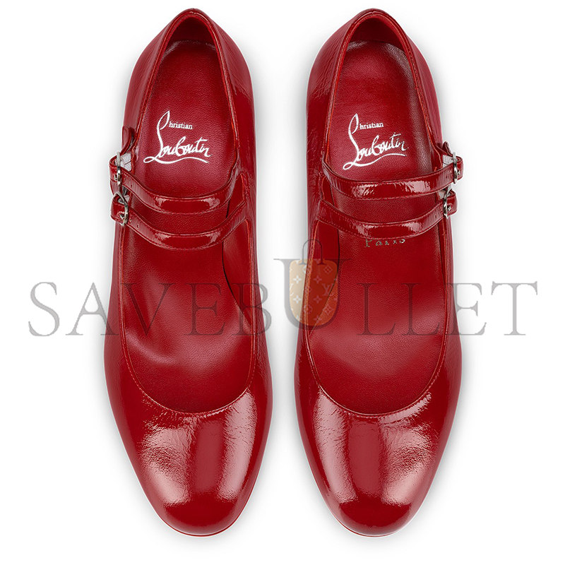 CHRISTIAN LOUBOUTIN MISS JANE 55 MM MARY JANES-VOG PATENT LEATHER-LOUBI-WOMEN 1250478R558