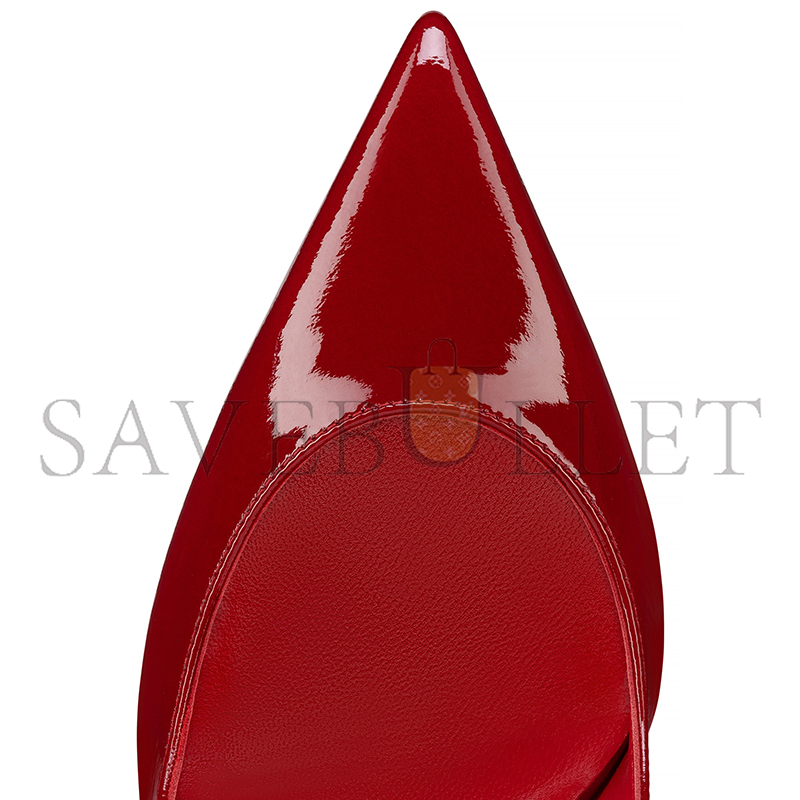 CHRISTIAN LOUBOUTIN CONDORA STRAP 100 MM STRAPPY PUMPS-VOG PATENT LEATHER-LOUBI-WOMEN 1250532R558