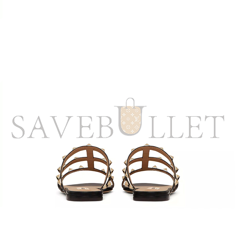VALENTINO ROCKSTUD FLAT SLIDE SANDAL 5W2S0C49VOD_0NO VALENTINO ROCKSTUD FLAT SLIDE SANDAL 5W2S0C49VOD_0NO