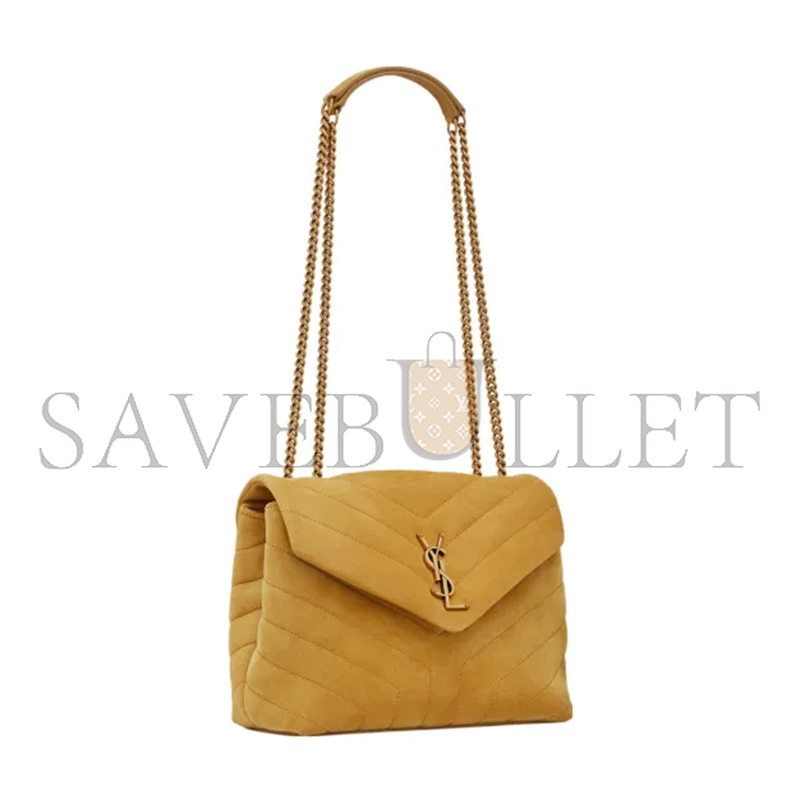 YSL LOULOU SMALL IN QUILTED SUEDE 4946991U8677314 (23*17*9cm)