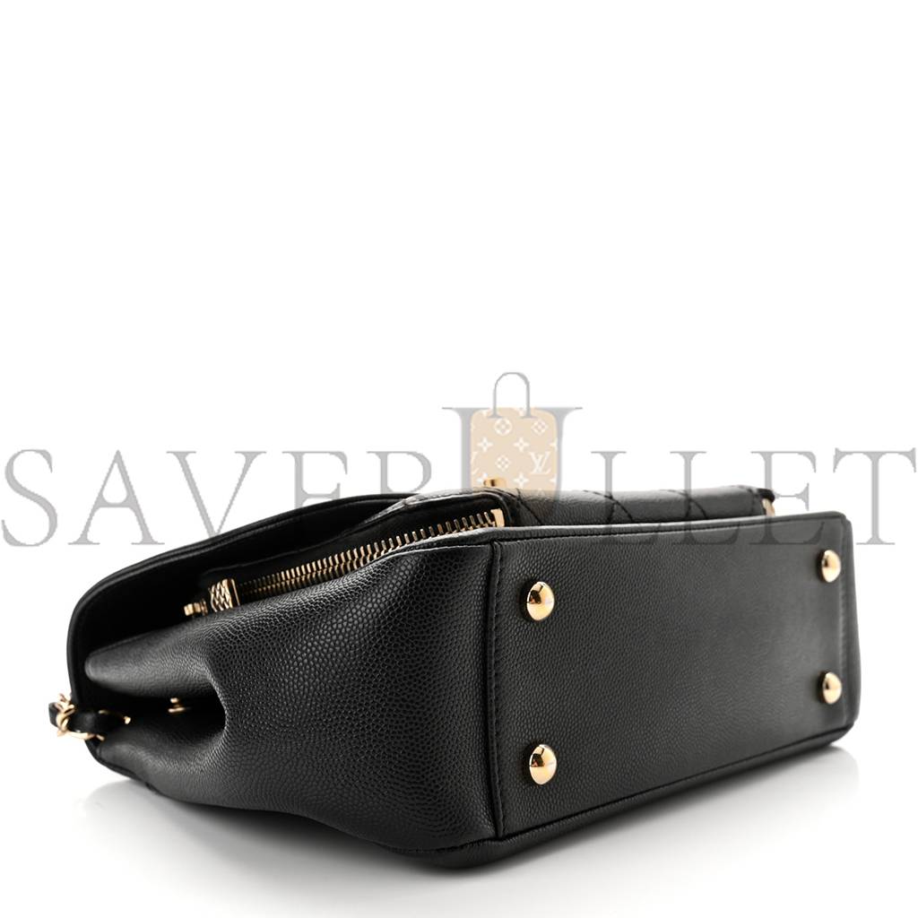 CHANEL CAVIAR QUILTED MEDIUM BUSINESS AFFINITY FLAP BLACK ROSE GOLD HARDWARE (22*17*7cm) CHANEL CAVIAR QUILTED MEDIUM BUSINESS AFFINITY FLAP BLACK ROSE GOLD HARDWARE (22*17*7cm)