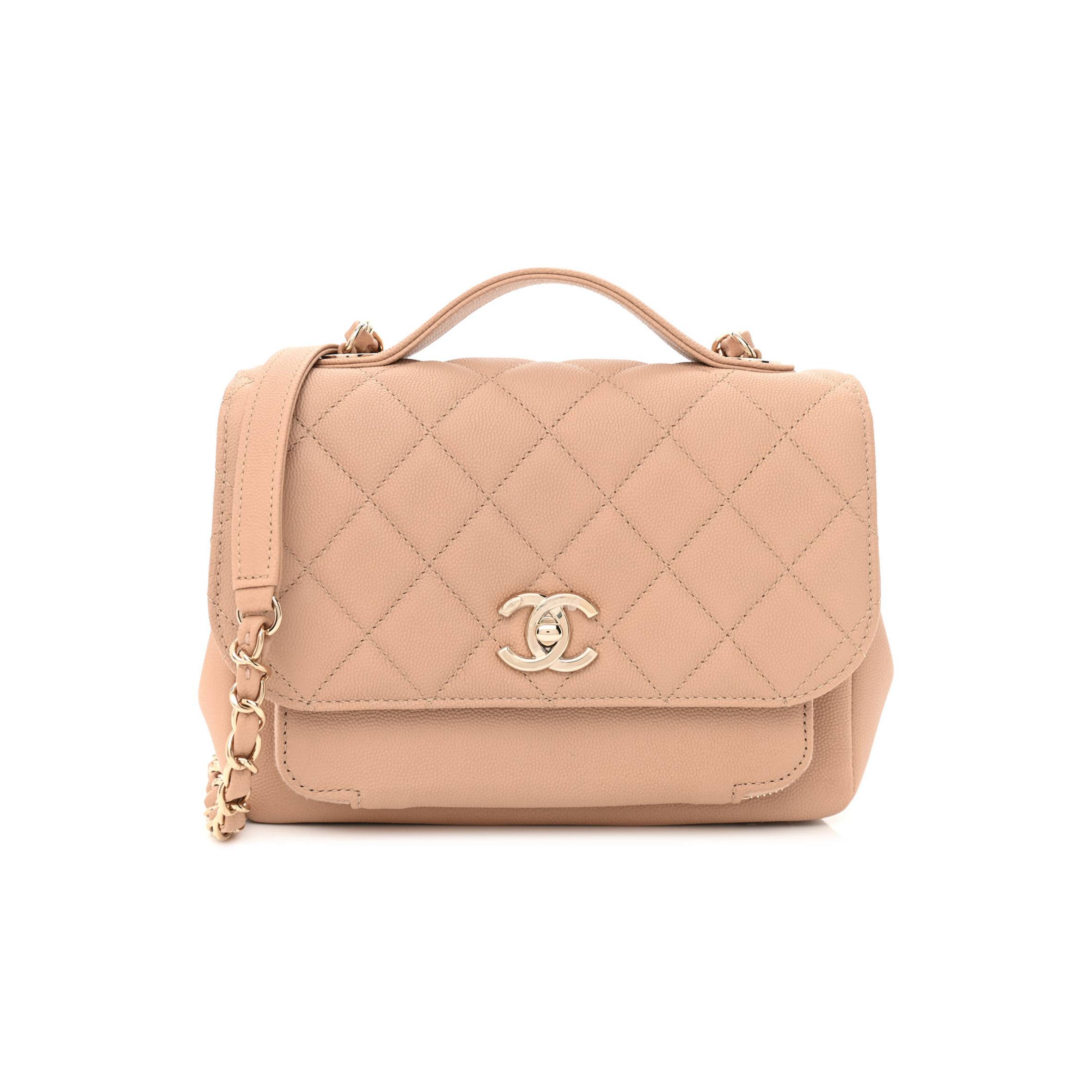 CHANEL CAVIAR QUILTED MEDIUM BUSINESS AFFINITY FLAP BEIGE GOLD HARDWARE (22*16*7cm) CHANEL CAVIAR QUILTED MEDIUM BUSINESS AFFINITY FLAP BEIGE GOLD HARDWARE (22*16*7cm)