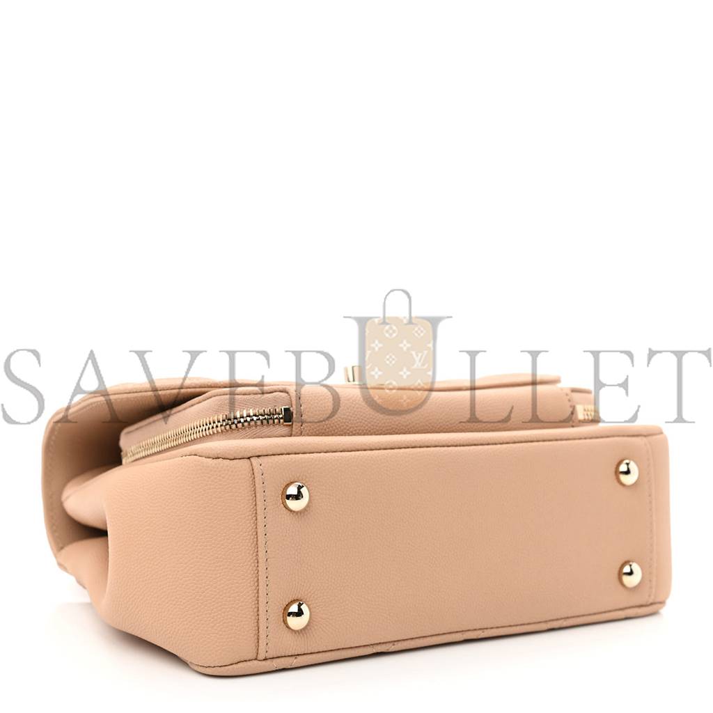CHANEL CAVIAR QUILTED MEDIUM BUSINESS AFFINITY FLAP BEIGE GOLD HARDWARE (22*16*7cm) CHANEL CAVIAR QUILTED MEDIUM BUSINESS AFFINITY FLAP BEIGE GOLD HARDWARE (22*16*7cm)