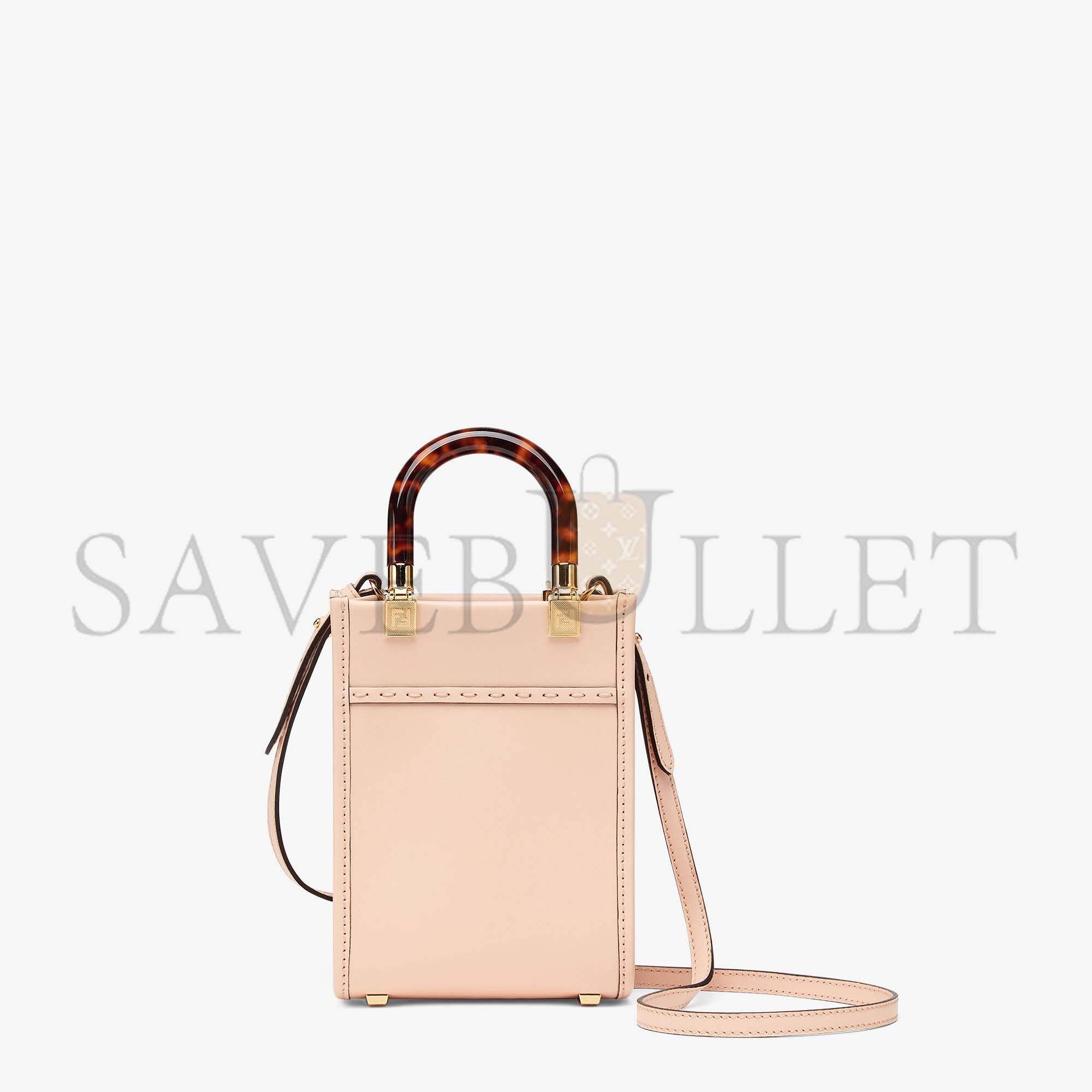 FENDI MINI SUNSHINE SHOPPER - PALE PINK LEATHER MINI BAG 8BS051ABVLF1HDG (18*13*6.5cm) FENDI MINI SUNSHINE SHOPPER - PALE PINK LEATHER MINI BAG 8BS051ABVLF1HDG (18*13*6.5cm)
