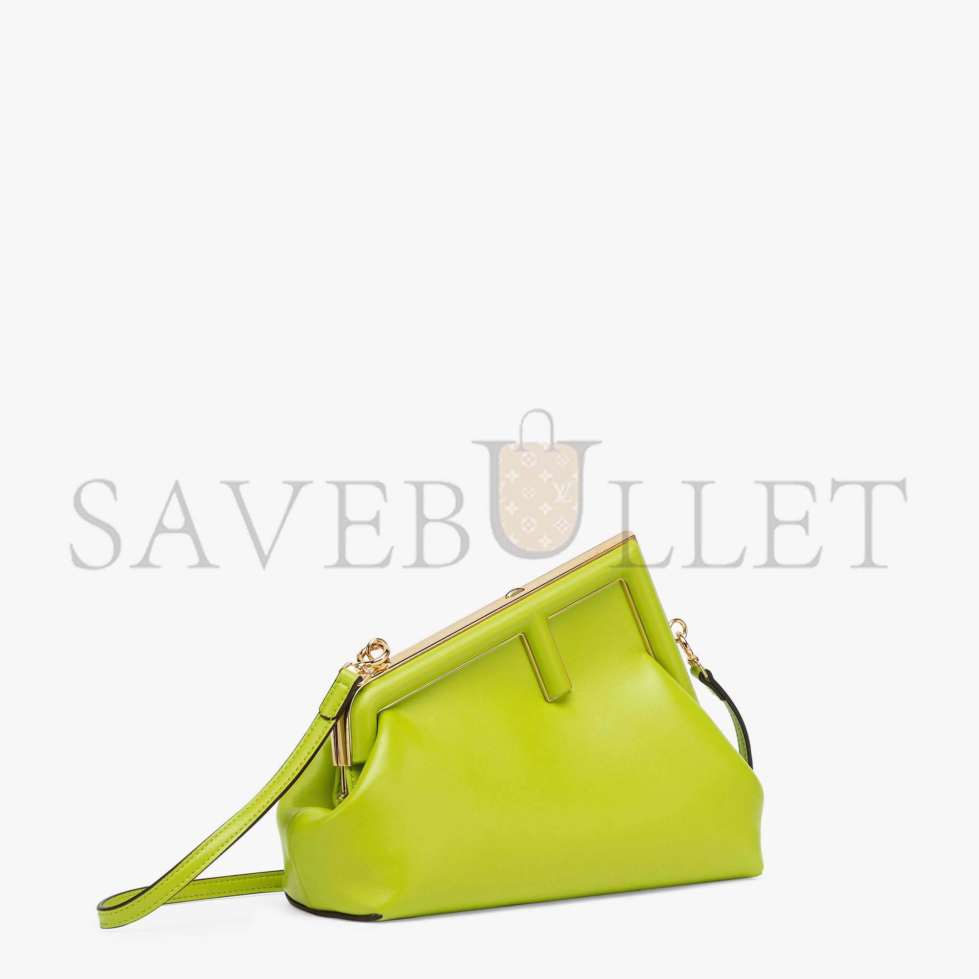 FENDI FIRST SMALL - ACID GREEN LEATHER BAG 8BP129ABVEF1JCP (26*18*9.5cm)