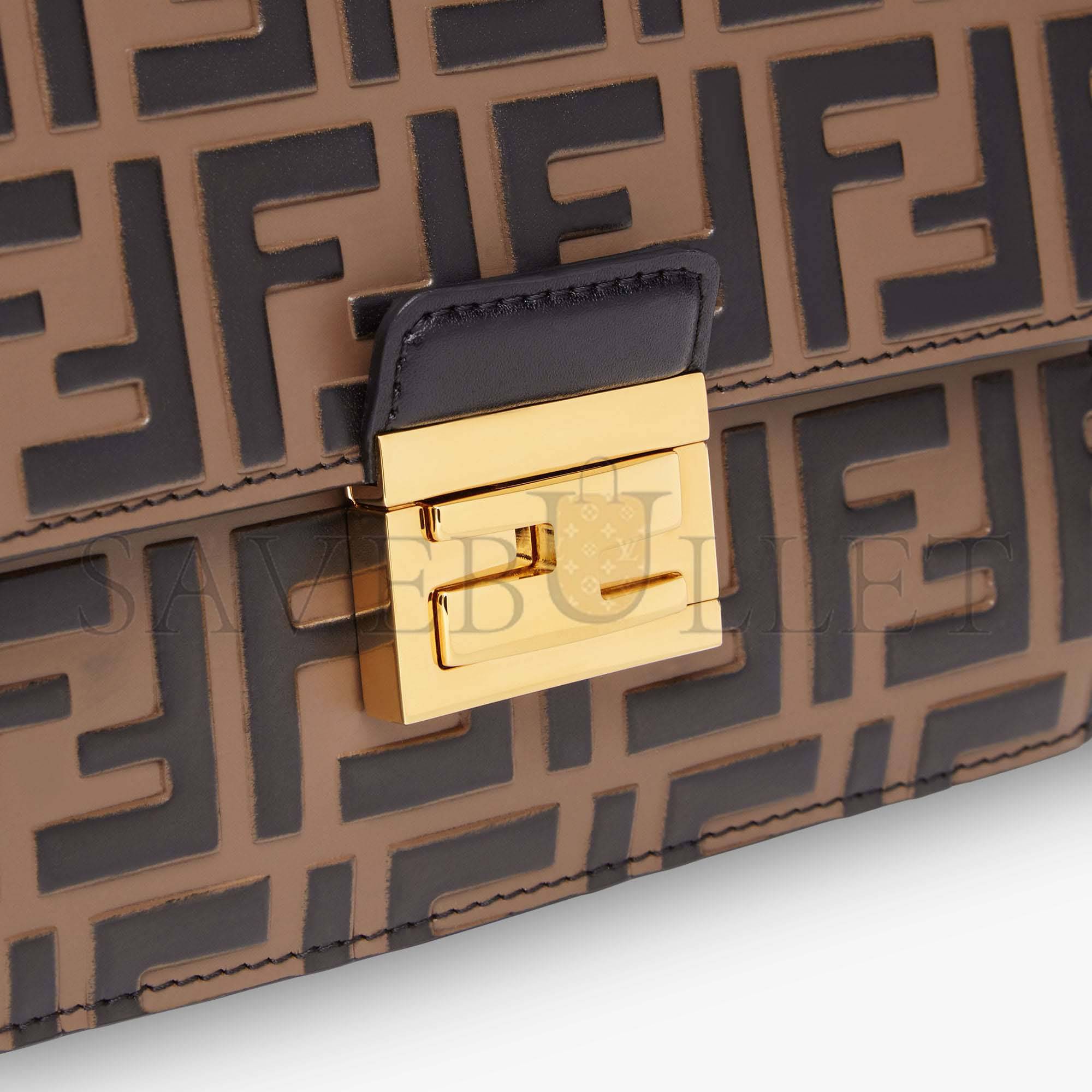 FENDI KAN U SMALL - BROWN LEATHER MINI-BAG 8M0417A659F13VK (19*13*9cm) FENDI KAN U SMALL - BROWN LEATHER MINI-BAG 8M0417A659F13VK (19*13*9cm)
