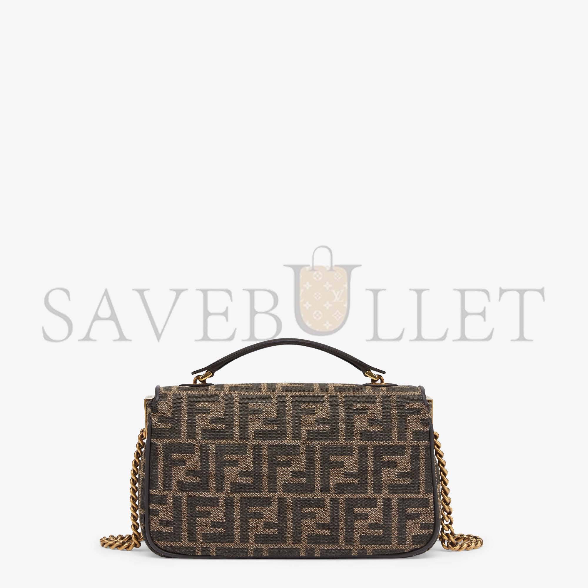 FENDI BAGUETTE CHAIN MIDI - FF JACQUARD FABRIC BAG 8BR793AKBZF1EM3 (24*14.5*7cm) FENDI BAGUETTE CHAIN MIDI - FF JACQUARD FABRIC BAG 8BR793AKBZF1EM3 (24*14.5*7cm)