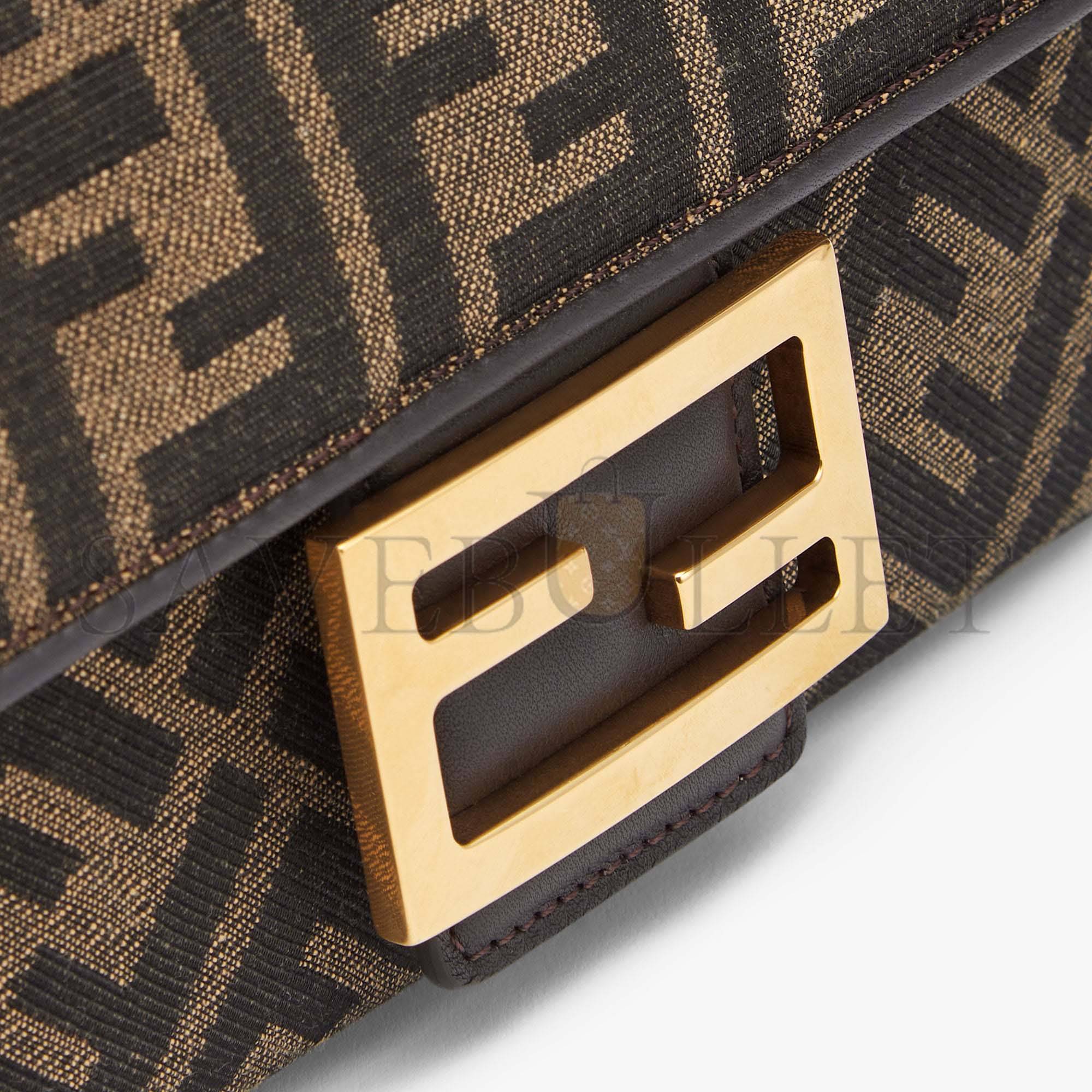 FENDI BAGUETTE CHAIN MIDI - FF JACQUARD FABRIC BAG 8BR793AKBZF1EM3 (24*14.5*7cm) FENDI BAGUETTE CHAIN MIDI - FF JACQUARD FABRIC BAG 8BR793AKBZF1EM3 (24*14.5*7cm)