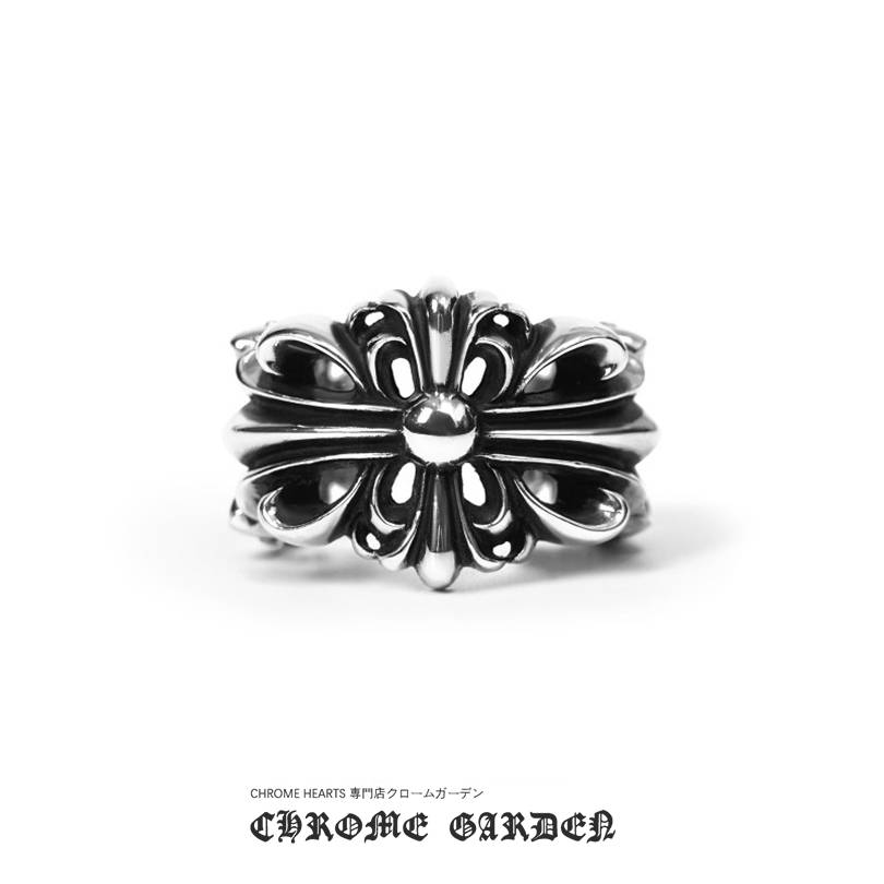CHROME HEARTS DOUBLE FLORAL RING CHROME HEARTS DOUBLE FLORAL RING
