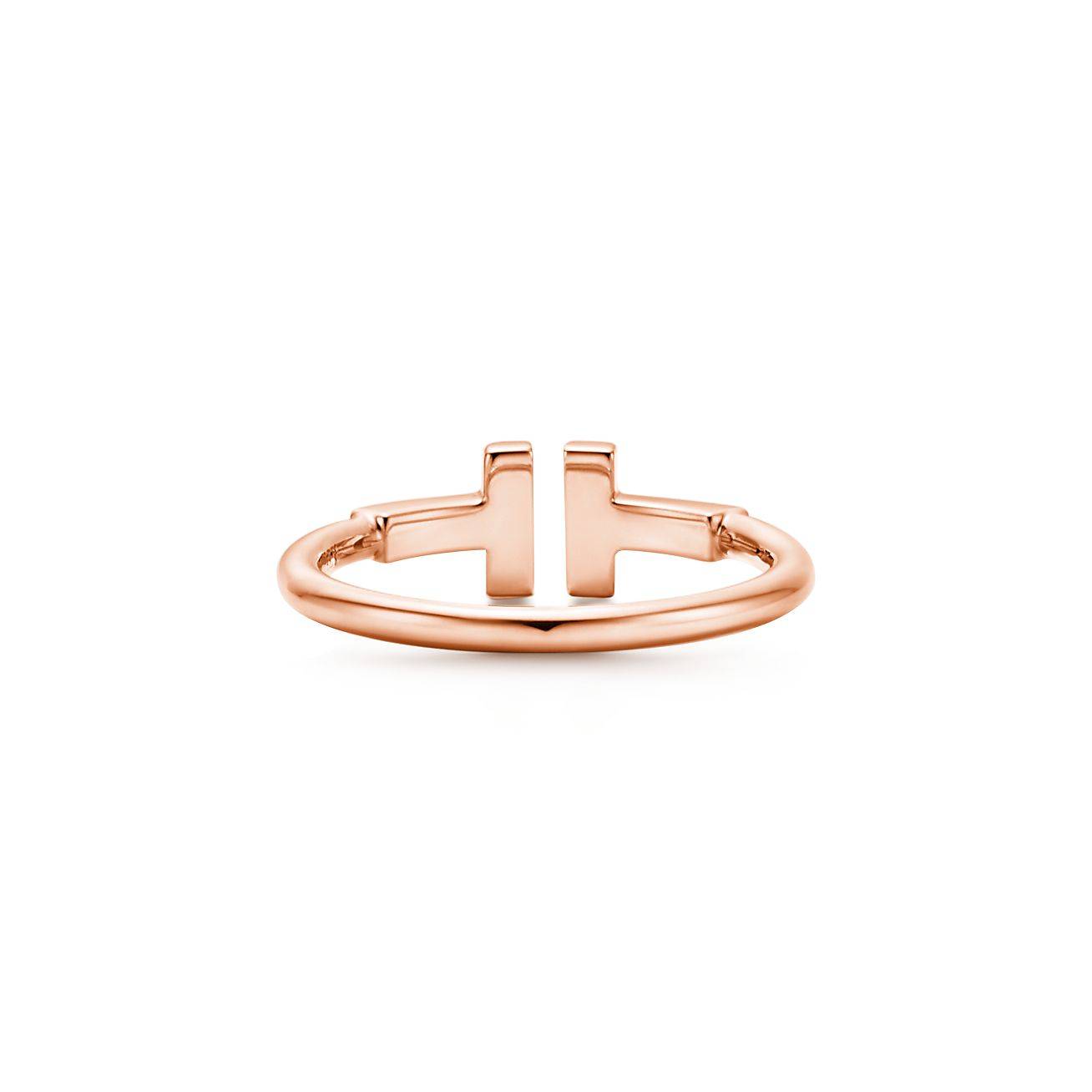 TIFFANY T WIRE RING IN 18K ROSE GOLD