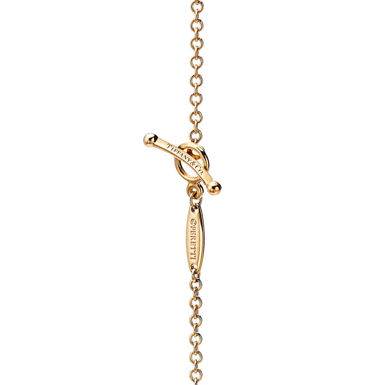 TIFFANY  ELSA PERETTI® DIAMONDS BY THE YARD® SPRINKLE NECKLACE IN YELLOW GOLD WITH DIAMONDS