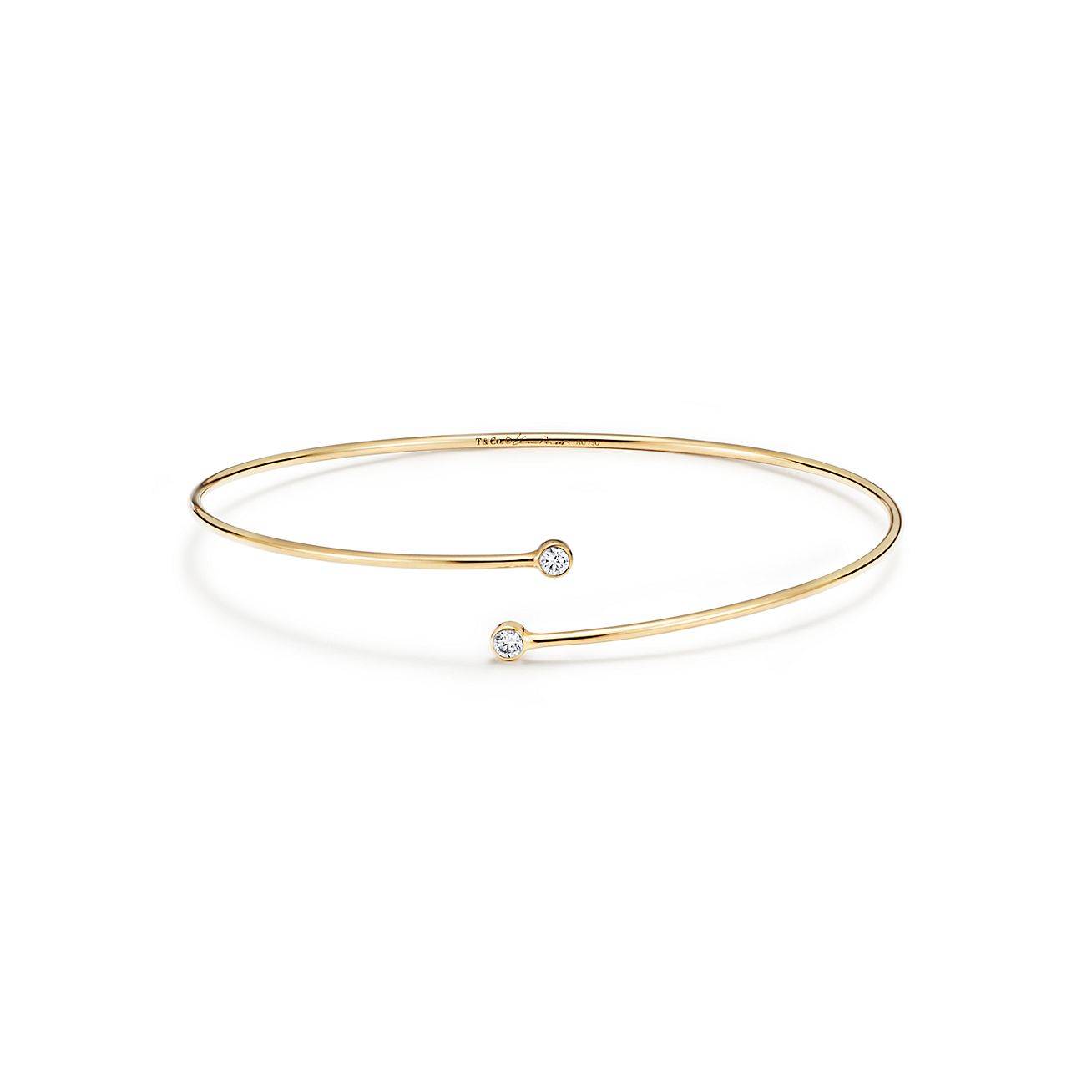 TIFFANY ELSA PERETTI® DIAMOND HOOP SINGLE-ROW BANGLE