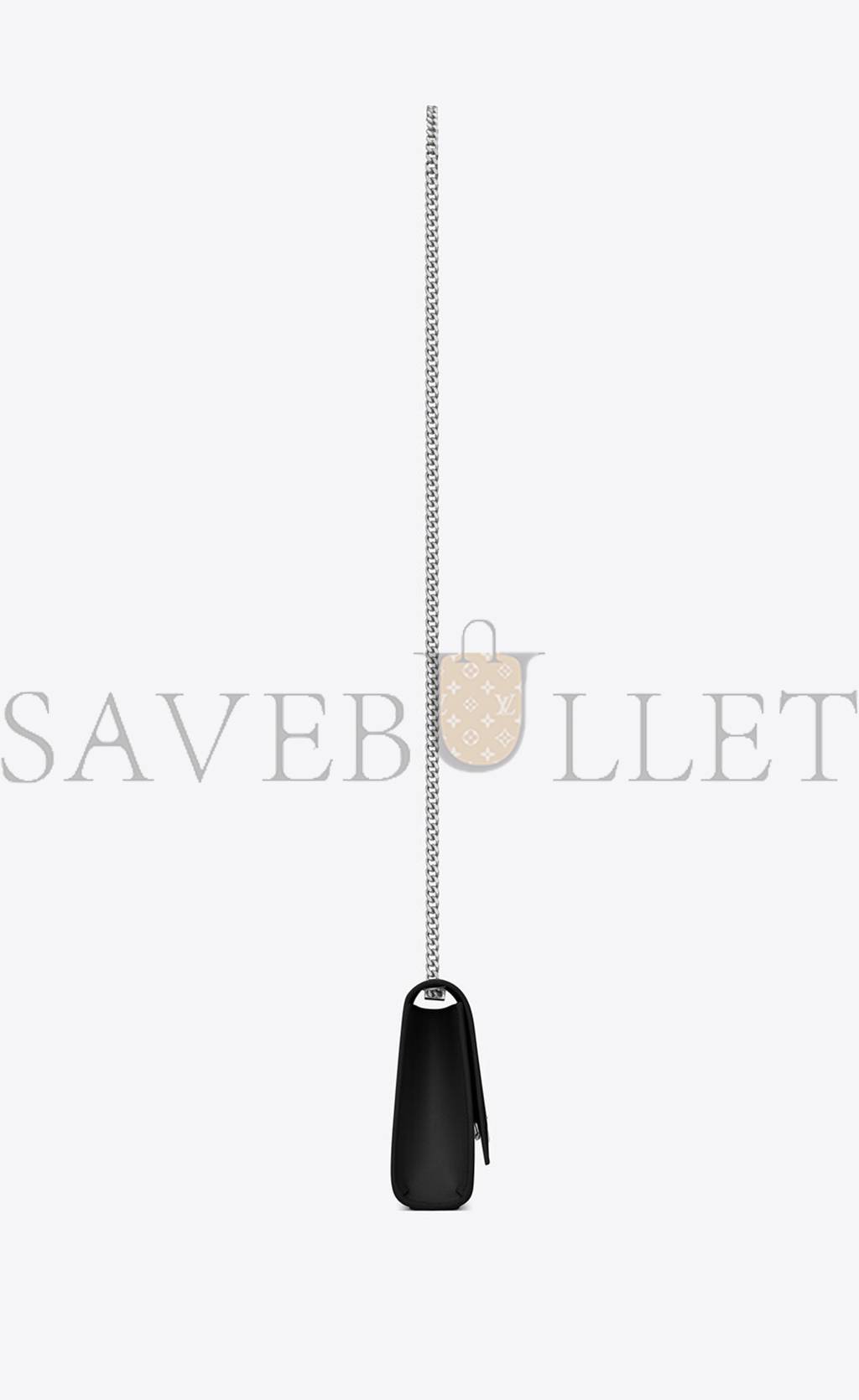 YSL KATE SMALL CHAIN BAG IN GRAIN DE POUDRE EMBOSSED LEATHER 469390BOW0N1000 (20*12.5*5cm) YSL KATE SMALL CHAIN BAG IN GRAIN DE POUDRE EMBOSSED LEATHER 469390BOW0N1000 (20*12.5*5cm)