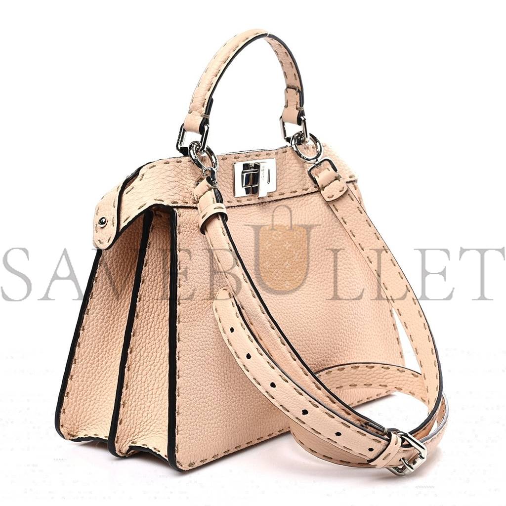 FENDI CUOIO ROMANO SELLERIA CHAMOIS SMALL PEEKABOO I SEE U SATCHEL CIPRIA (27*20*11cm)